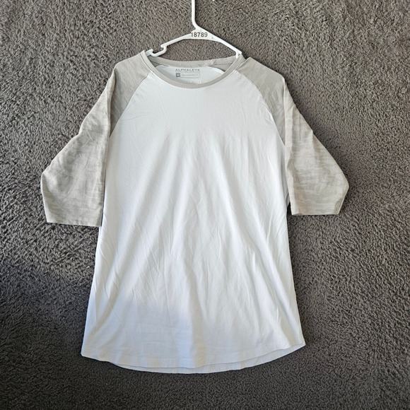 Alphalete Other - ALPHALETE Mens Medium Performance Fit Baseball T Shirt White